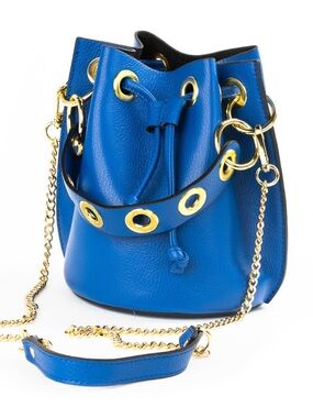 Italian Blue bucket purse